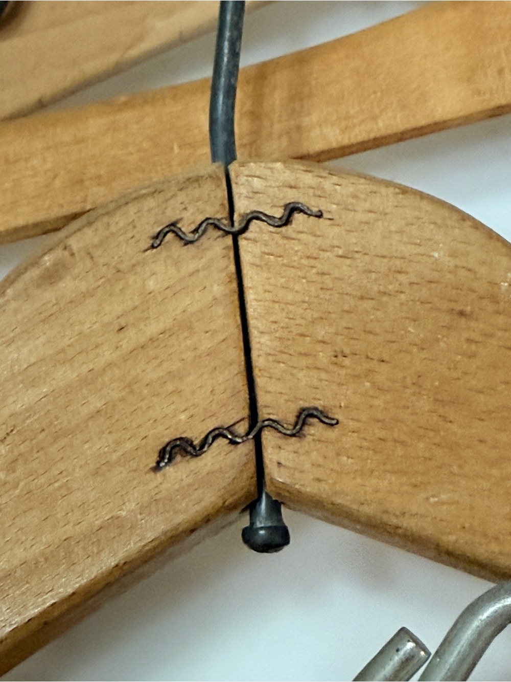 1930’s-1960’s Vintage Natural Wood Suit Hangers from Texas - Picture 12 of 17